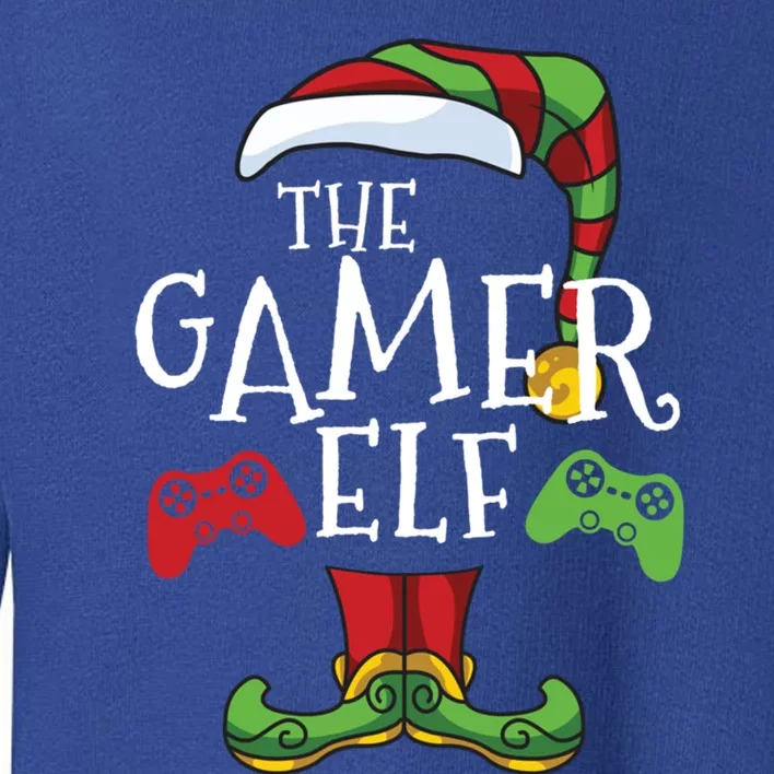 Gamer Elf Christmas Family Matching Funny IM The Gaming Elf Gift Toddler Sweatshirt