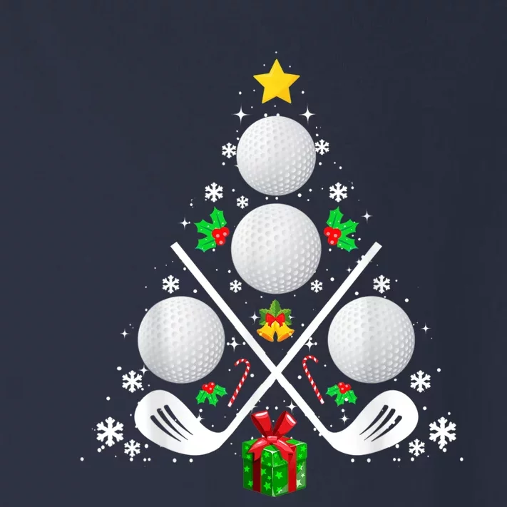 Golf Equipment Christmas Tree Christmas Golf Toddler Long Sleeve Shirt