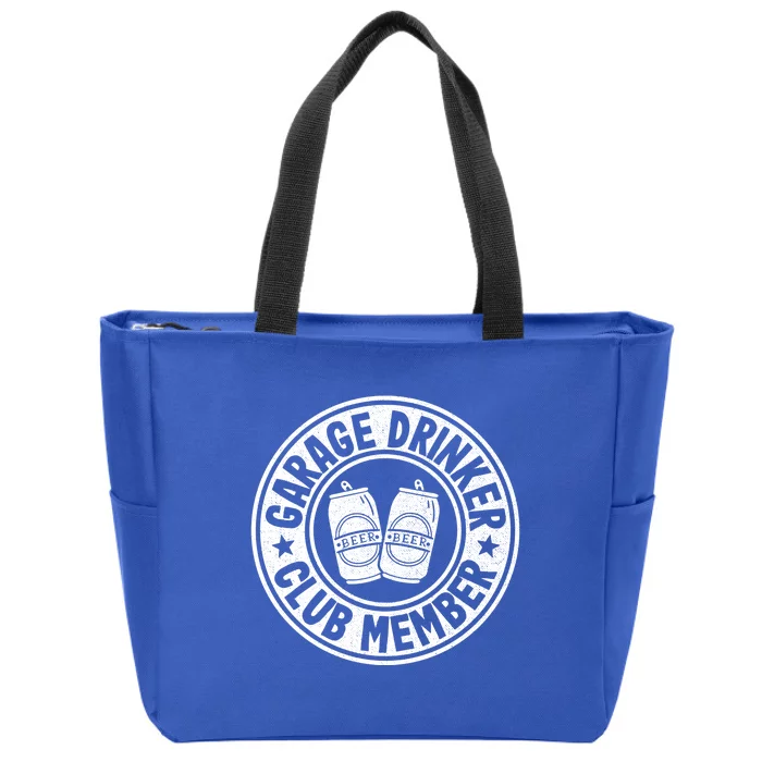 Garage Er Club Member Day Ing Dad Beer Garage Gift Zip Tote Bag