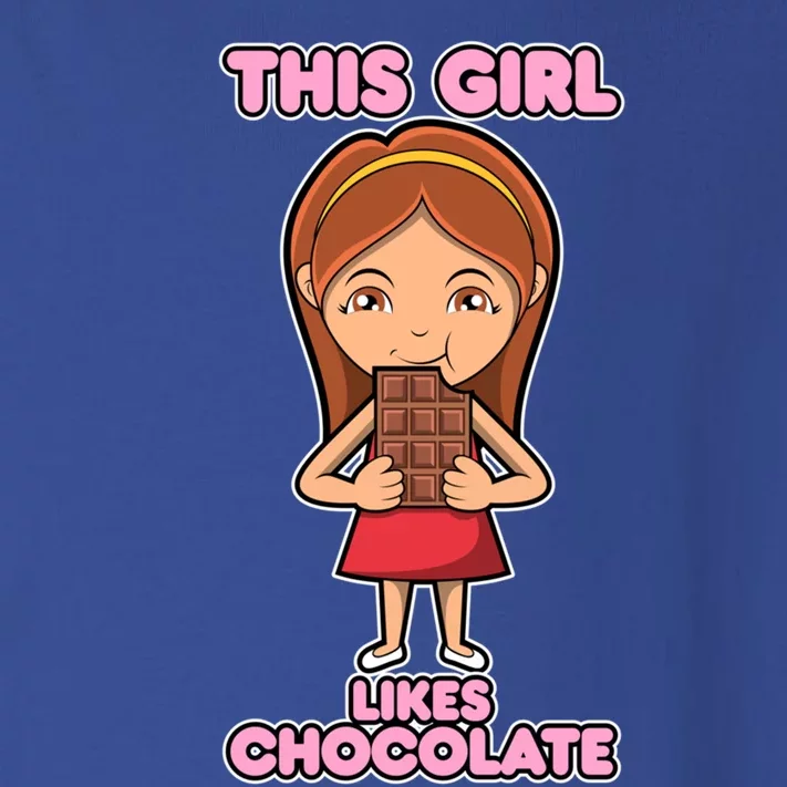 Girl Eating Chocolate Funny Chocolate Chocolatier Meaningful Gift Toddler Long Sleeve Shirt