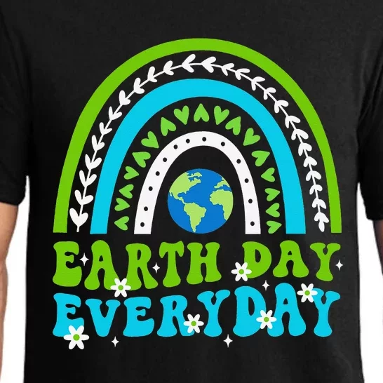 Groovy Earth Day Save Our Home Go Planet Rainbow Pajama Set