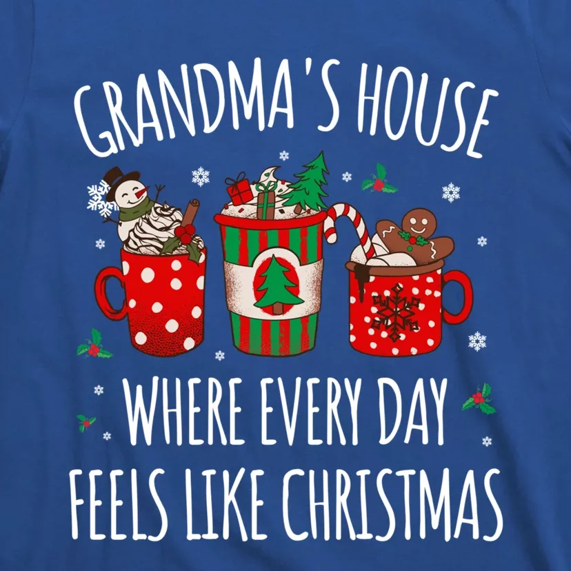 Grandma Every Day Like Christmas Grandparents Cookies Santa Gift T-Shirt