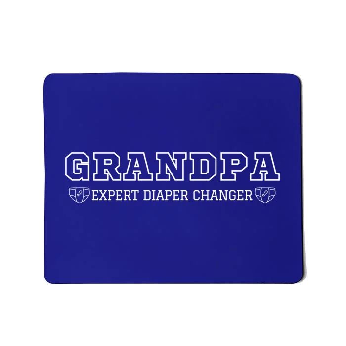 Grandpa Expert Diaper Changer Funny Dad Jokes Meaningful Gift Mousepad