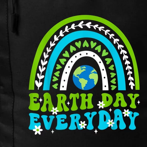 Groovy Earth Day Save Our Home Go Planet Rainbow Earth Daily Commute Backpack