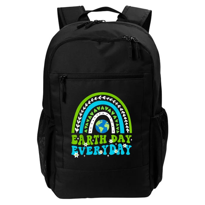 Groovy Earth Day Save Our Home Go Planet Rainbow Earth Daily Commute Backpack