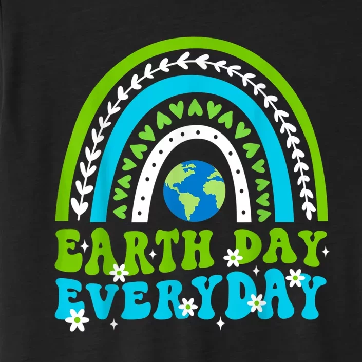 Groovy Earth Day Save Our Home Go Planet Rainbow Earth ChromaSoft Performance T-Shirt