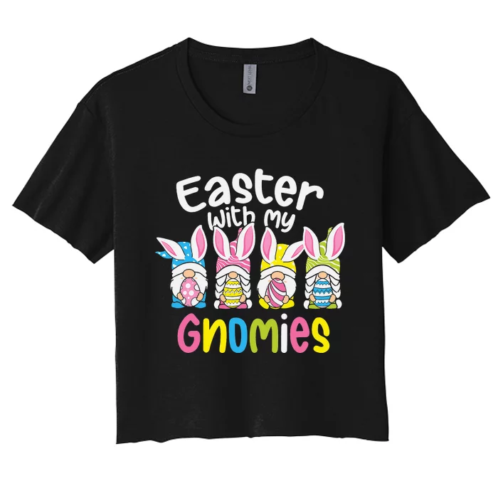 GNOME EASTER  Easter Outfit Easter Women's Crop Top Tee