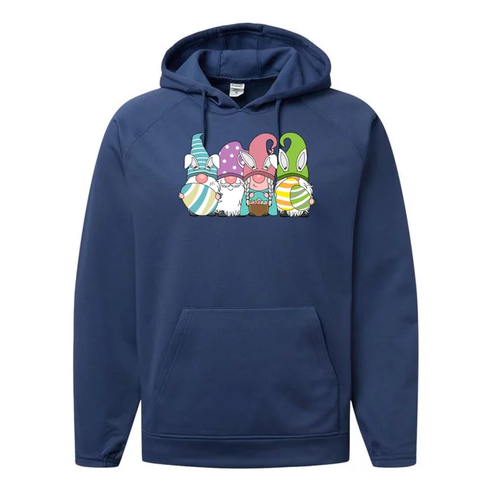 Gnome Easter Egg Hunt Performance Fleece Hoodie