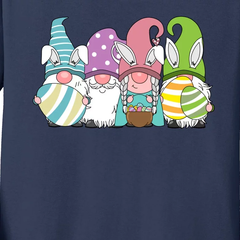 Gnome Easter Egg Hunt Kids Long Sleeve Shirt