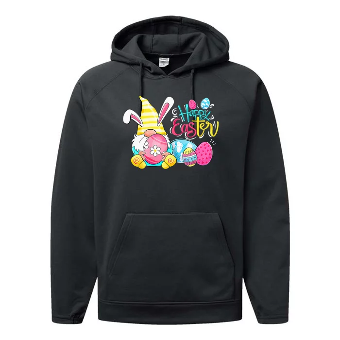 Gnome Easter Egg Hunt Gnomes Bunny Happy Easter Day Gifts Performance Fleece Hoodie