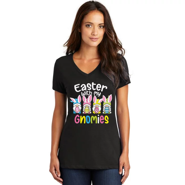 GNOME EASTER  Easter Outfit Easter Women's V-Neck T-Shirt