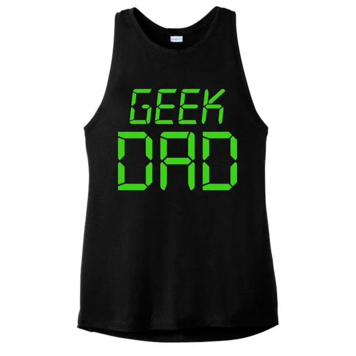 Geek Dad Ladies Tri-Blend Wicking Tank