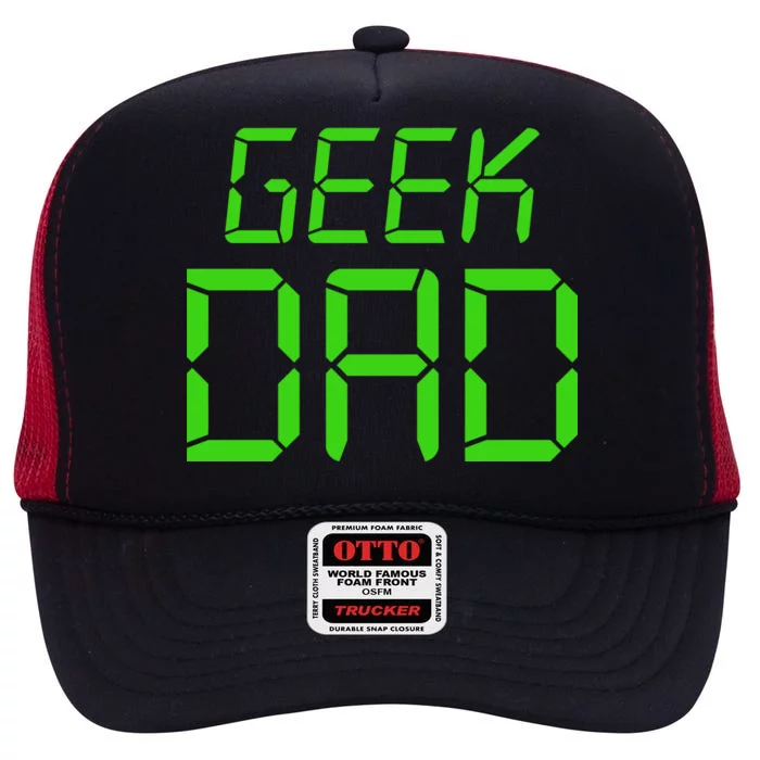 Geek Dad High Crown Mesh Trucker Hat