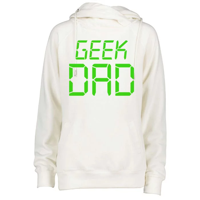 Geek Dad Womens Funnel Neck Pullover Hood