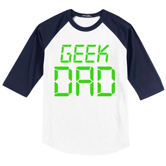 Geek Dad Baseball Sleeve Shirt