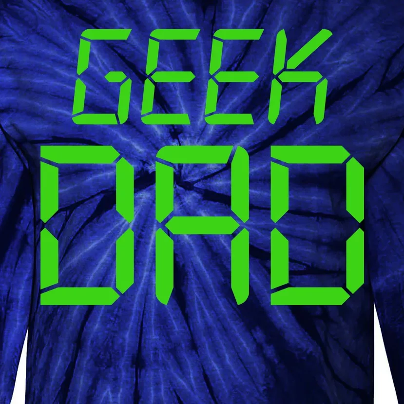 Geek Dad Tie-Dye Long Sleeve Shirt