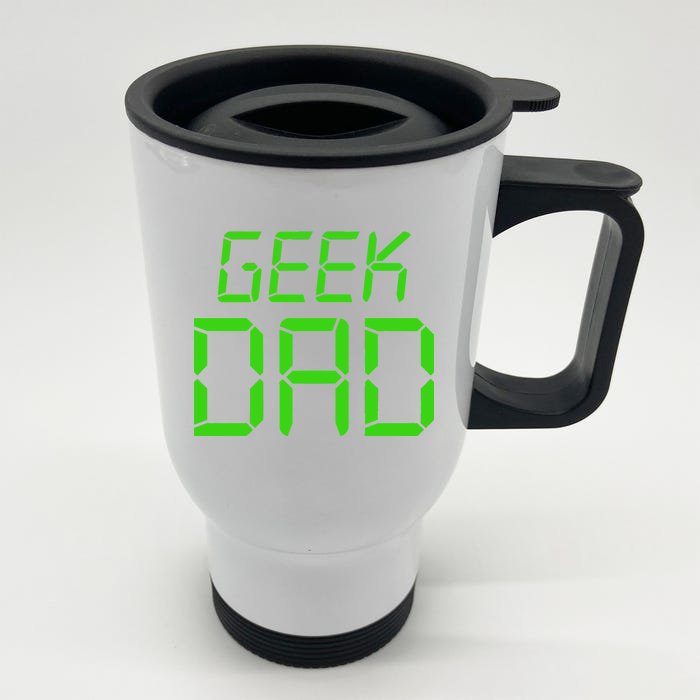 Geek Dad Front & Back Stainless Steel Travel Mug