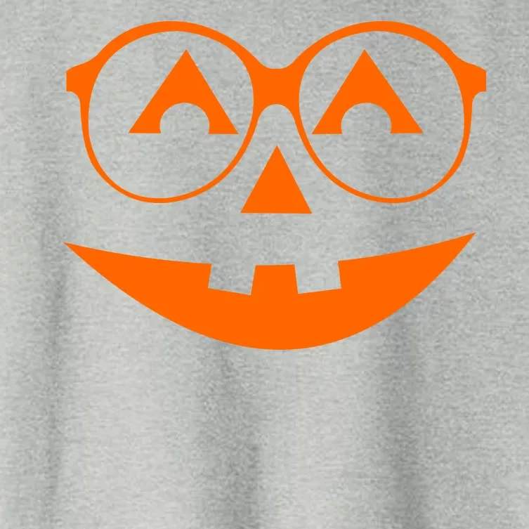 Geeky Pumpkin Jack O Lantern Women's Crop Top Tee