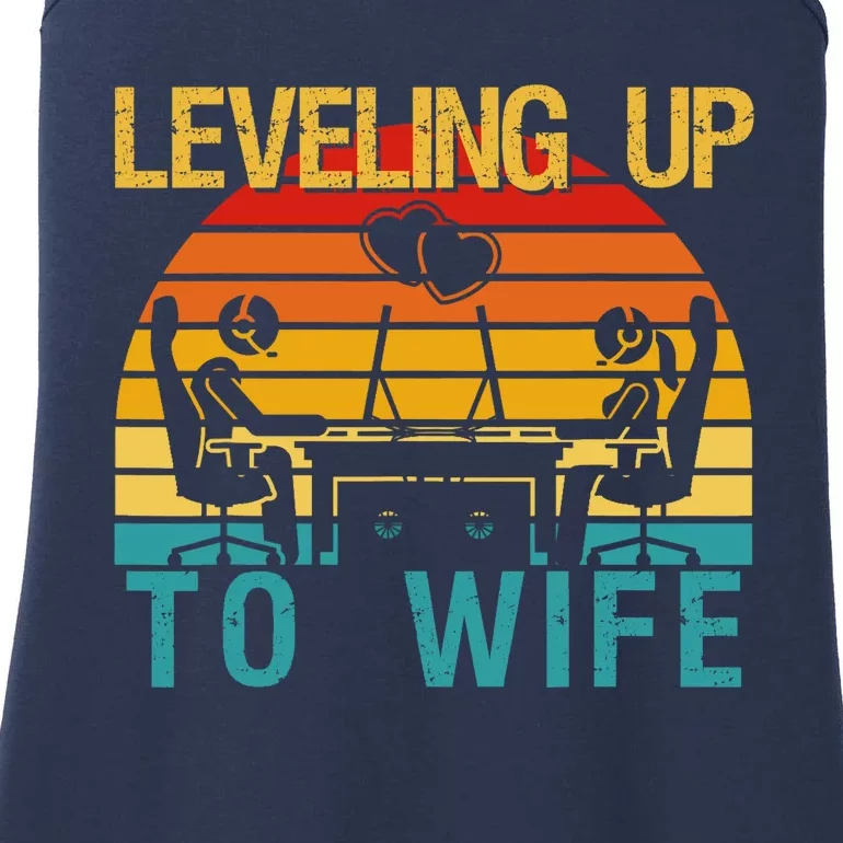 Gamer Engagement Future Mr & Mrs Leveling Up To Wife Ladies Essential Tank