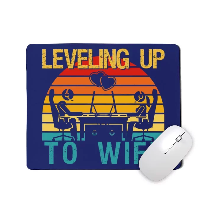 Gamer Engagement Future Mr & Mrs Leveling Up To Wife Mousepad