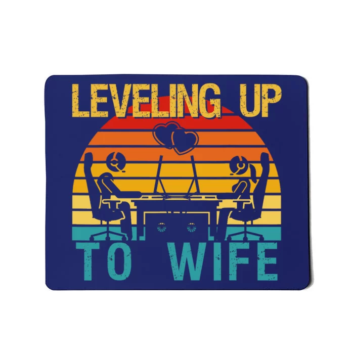 Gamer Engagement Future Mr & Mrs Leveling Up To Wife Mousepad