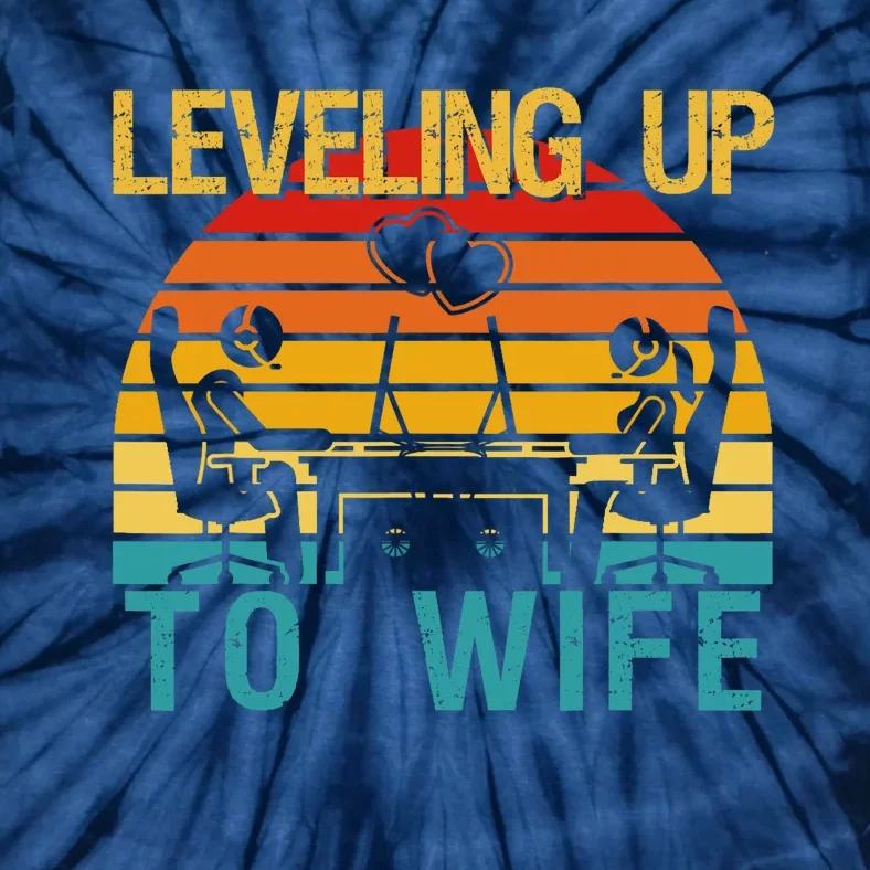 Gamer Engagement Future Mr & Mrs Leveling Up To Wife Tie-Dye T-Shirt