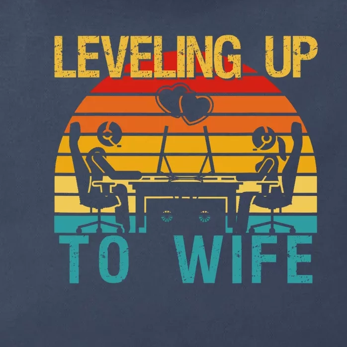 Gamer Engagement Future Mr & Mrs Leveling Up To Wife Zip Tote Bag