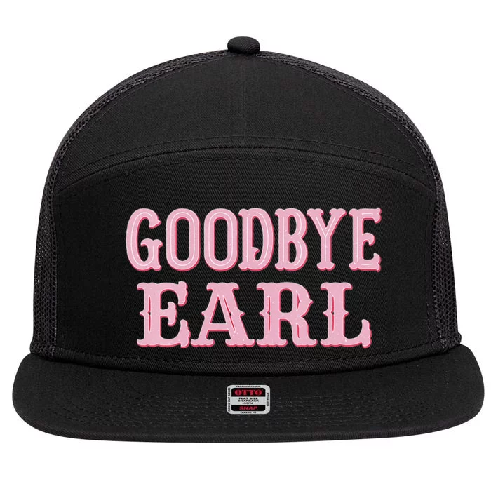 Goodbye Earl Funny Sayings Cow Country Western Concert 7 Panel Mesh Trucker Snapback Hat