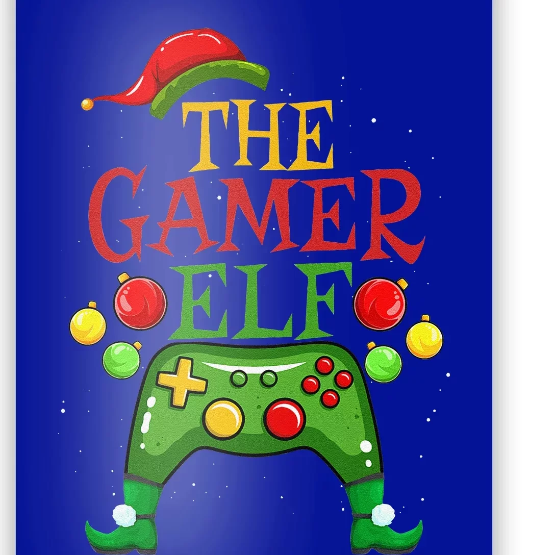 Gamer ELF Family Matching Christmas Funny Gaming Pajama PJ Gift Poster