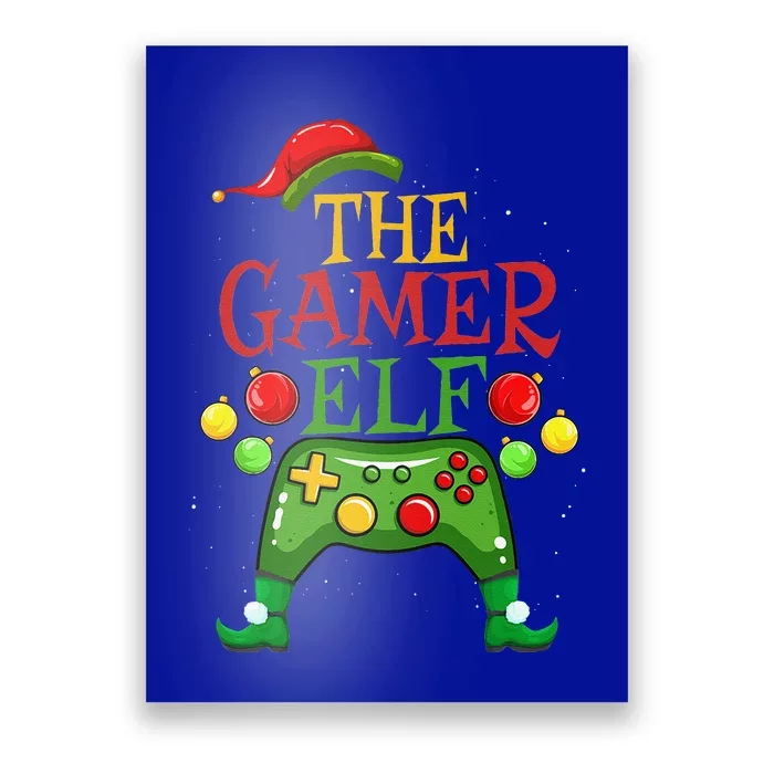 Gamer ELF Family Matching Christmas Funny Gaming Pajama PJ Gift Poster