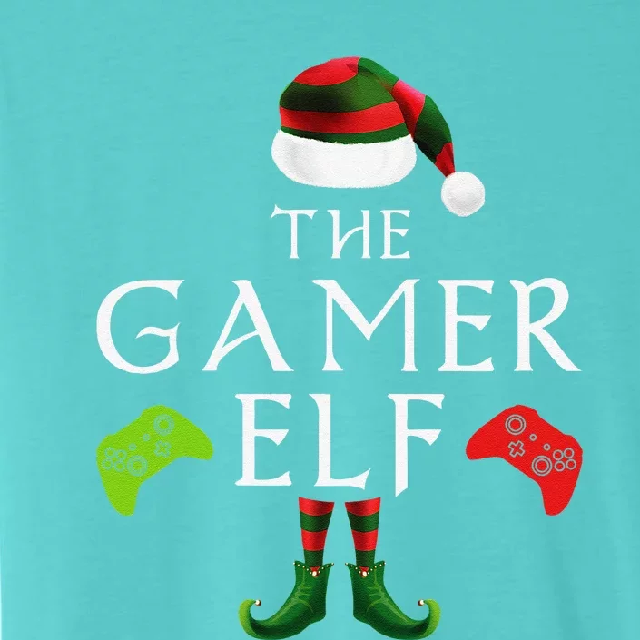 Gamer Elf Family Matching Christmas Group Funny Gift Pajama ChromaSoft Performance T-Shirt