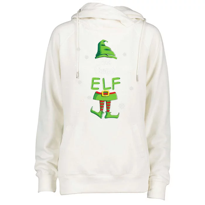 Gamer Elf Family Matching Christmas Pajamas Pjs Xmas Funny Womens Funnel Neck Pullover Hood