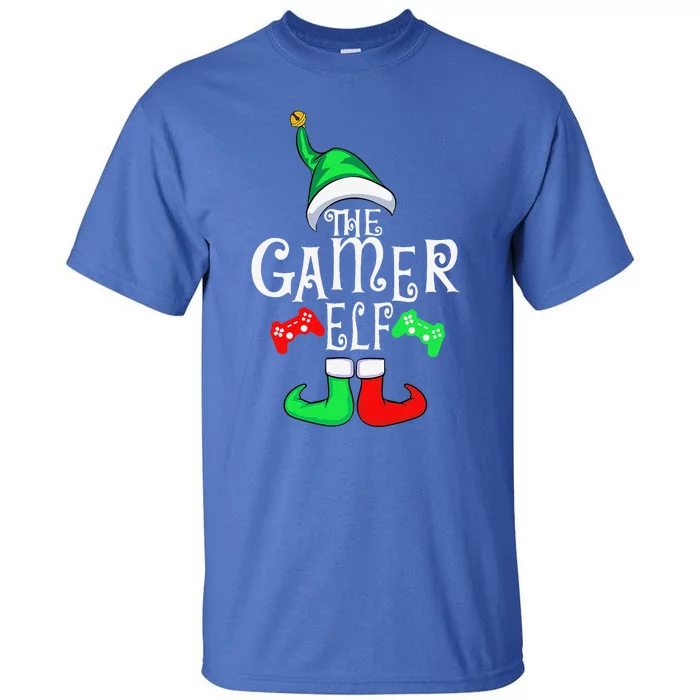 Gamer ELF Family Matching Christmas Xmas Gaming Gifts Tall T-Shirt