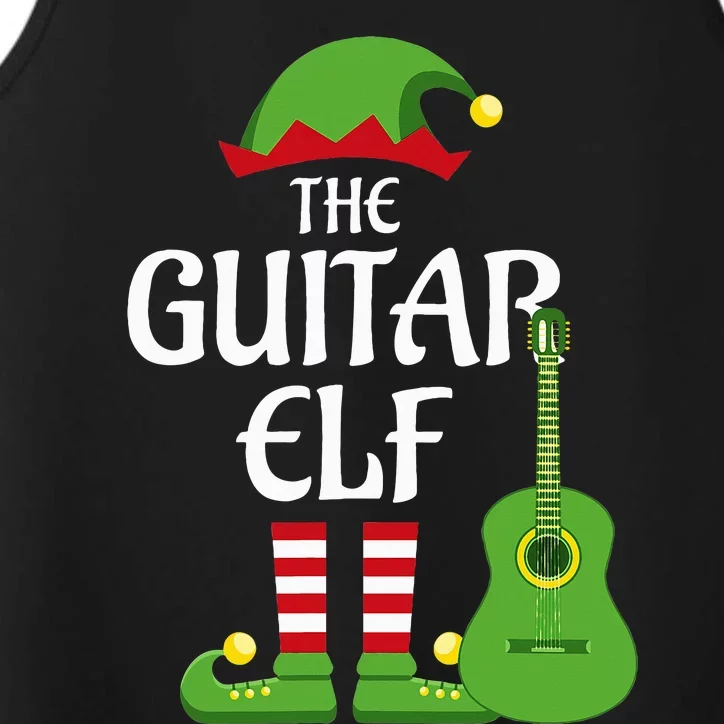 Guitar Elf Family Matching Group Christmas Performance Tank