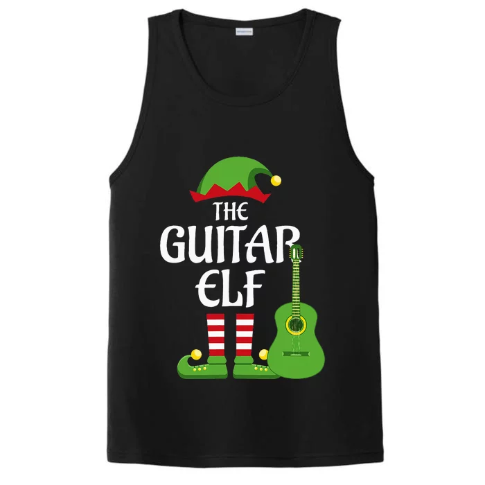 Guitar Elf Family Matching Group Christmas Performance Tank