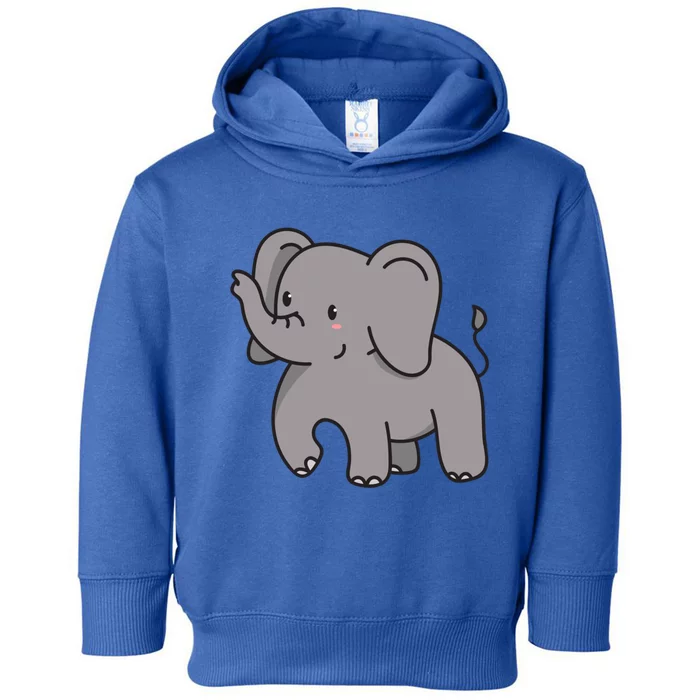 Grey Elephant For Elephant Fans And Mammoth Friends Gift Toddler Hoodie