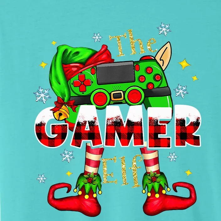 Gamer Elf Family Matching Group Christmas Video Game Xmas ChromaSoft Performance T-Shirt