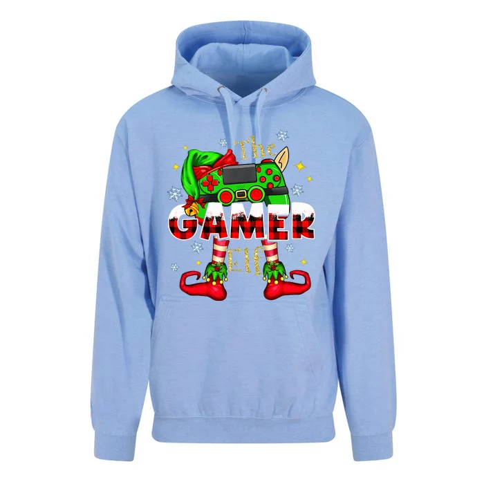 Gamer Elf Family Matching Group Christmas Video Game Xmas Unisex Surf Hoodie