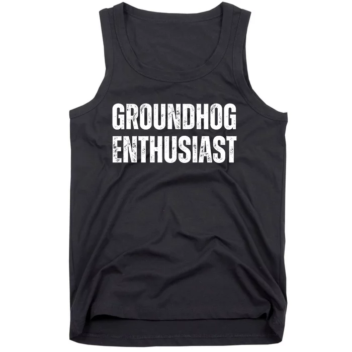 Groundhog Enthusiast Tank Top