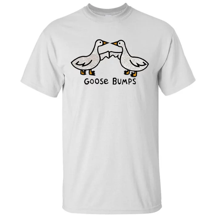 Goose Embroidered Goose Bumps Silly Goose Tall T-Shirt