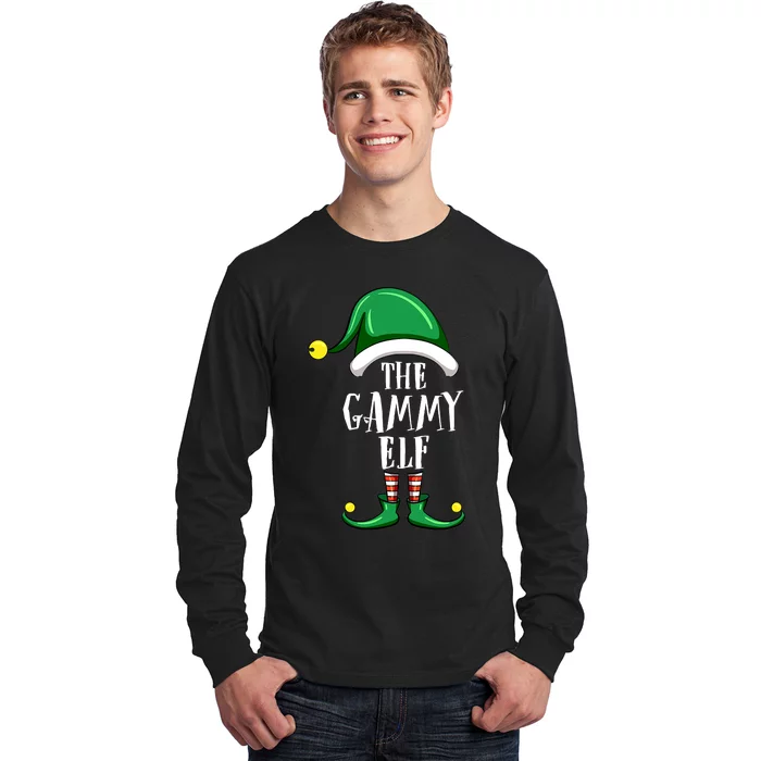 Gammy Elf Group Matching Family Christmas Funny Long Sleeve Shirt