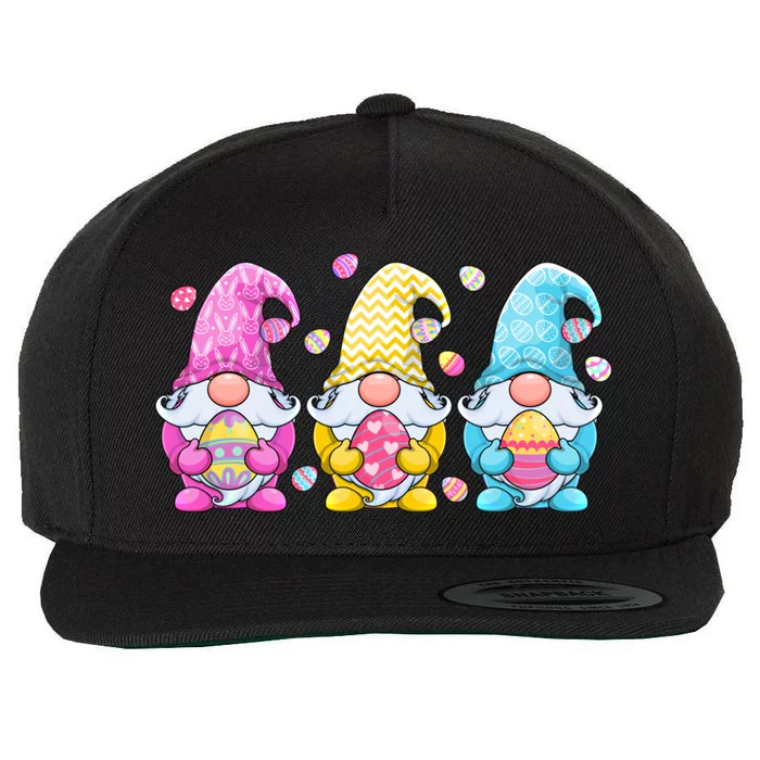 Gnome Easter Gift Gnomes Eggs Hunting Gift Wool Snapback Cap