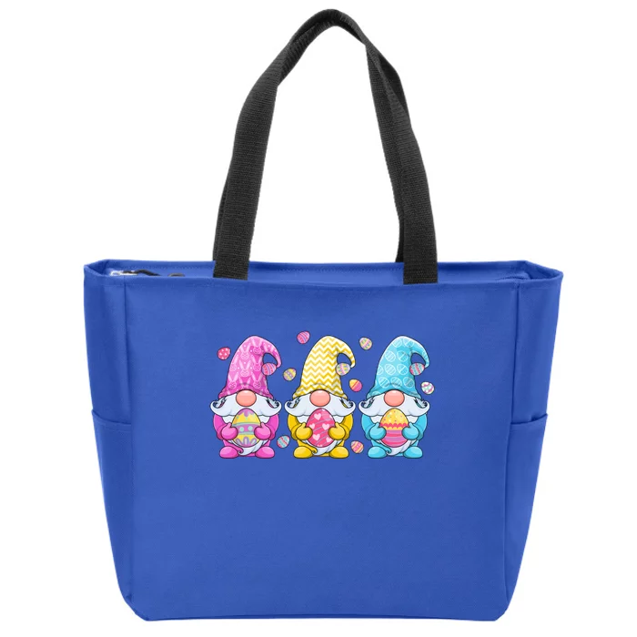 Gnome Easter Gift Gnomes Eggs Hunting Gift Zip Tote Bag