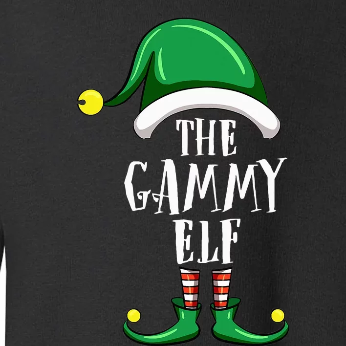 Gammy Elf Group Matching Family Christmas Funny Toddler Sweatshirt