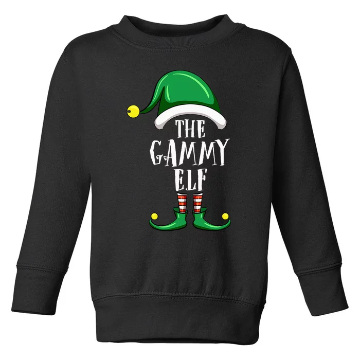 Gammy Elf Group Matching Family Christmas Funny Toddler Sweatshirt