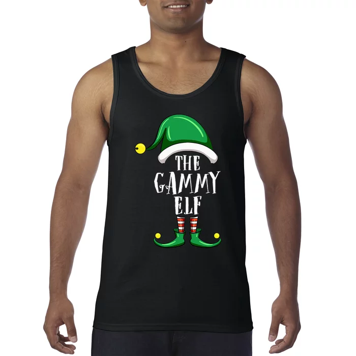 Gammy Elf Group Matching Family Christmas Funny Tank Top