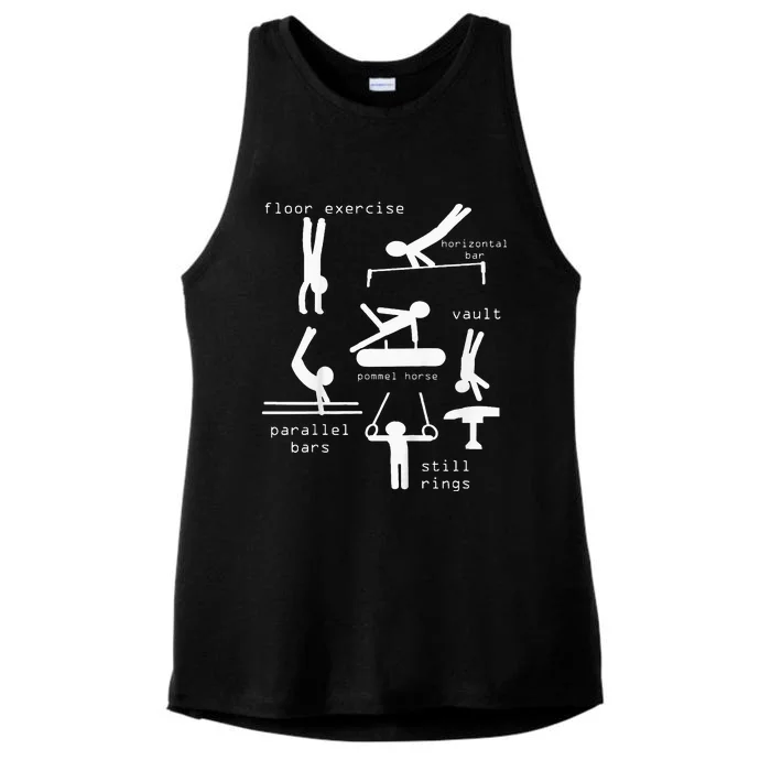 Gymnastics Events Ladies Tri-Blend Wicking Tank