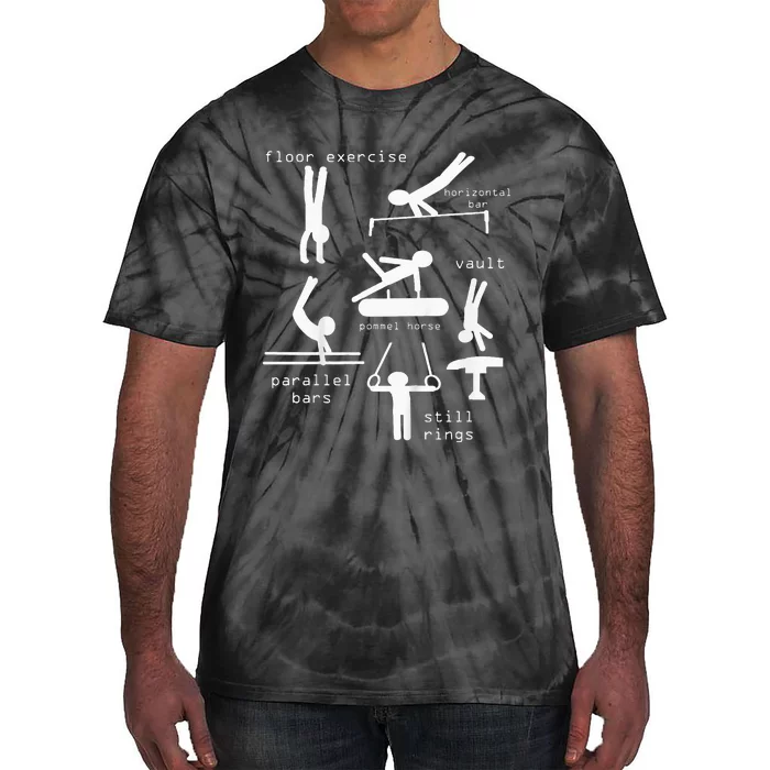 Gymnastics Events Tie-Dye T-Shirt