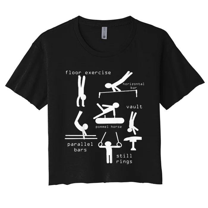 Gymnastics Events Women's Crop Top Tee