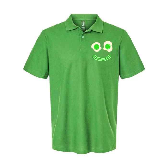 Green Eggs Ham Smile Face Brunch Breakfast Costume Softstyle Adult Sport Polo